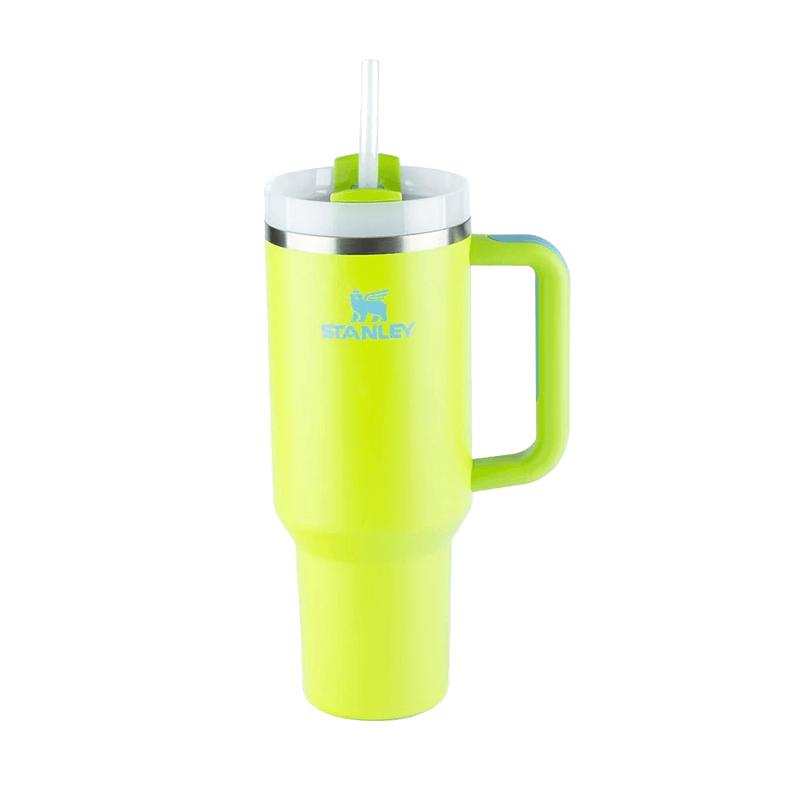 Copo Térmico Stanley Quencher com Canudo Bright Lime Capacidade 1,18 litros
