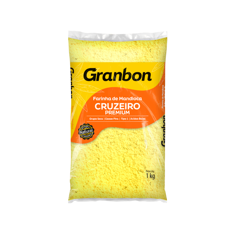 Farinha de Mandioca GRANBON Cruzeiro Premium pacote 1kg