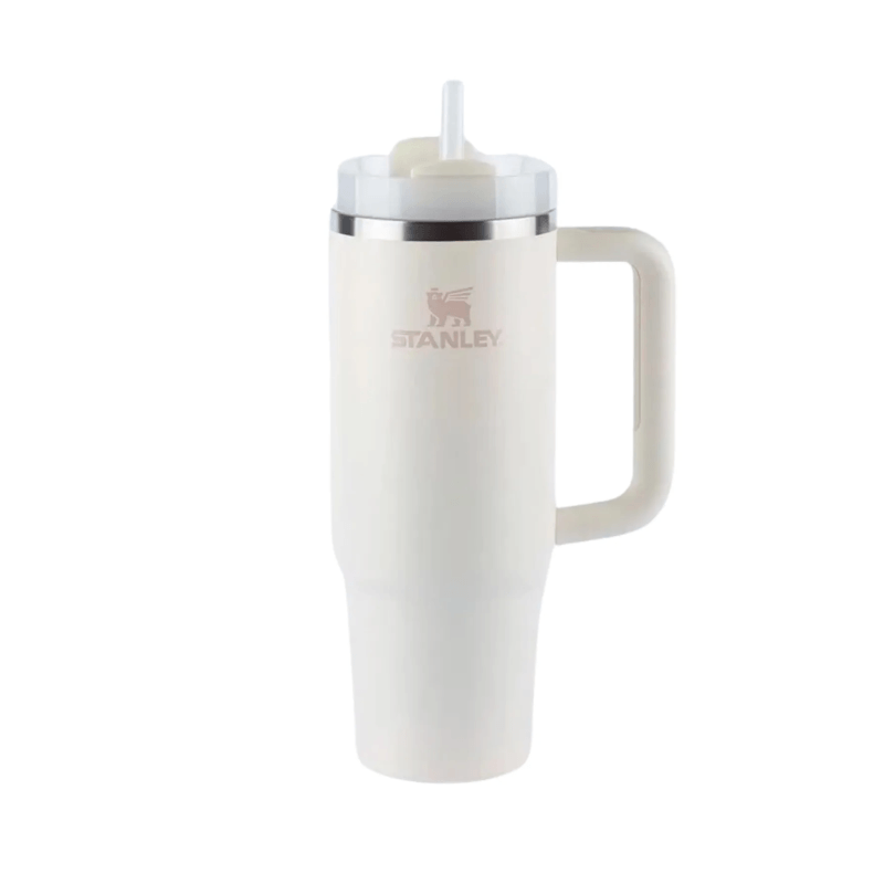 Copo Térmico Quencher STANLEY Cream com Canudo 887ml