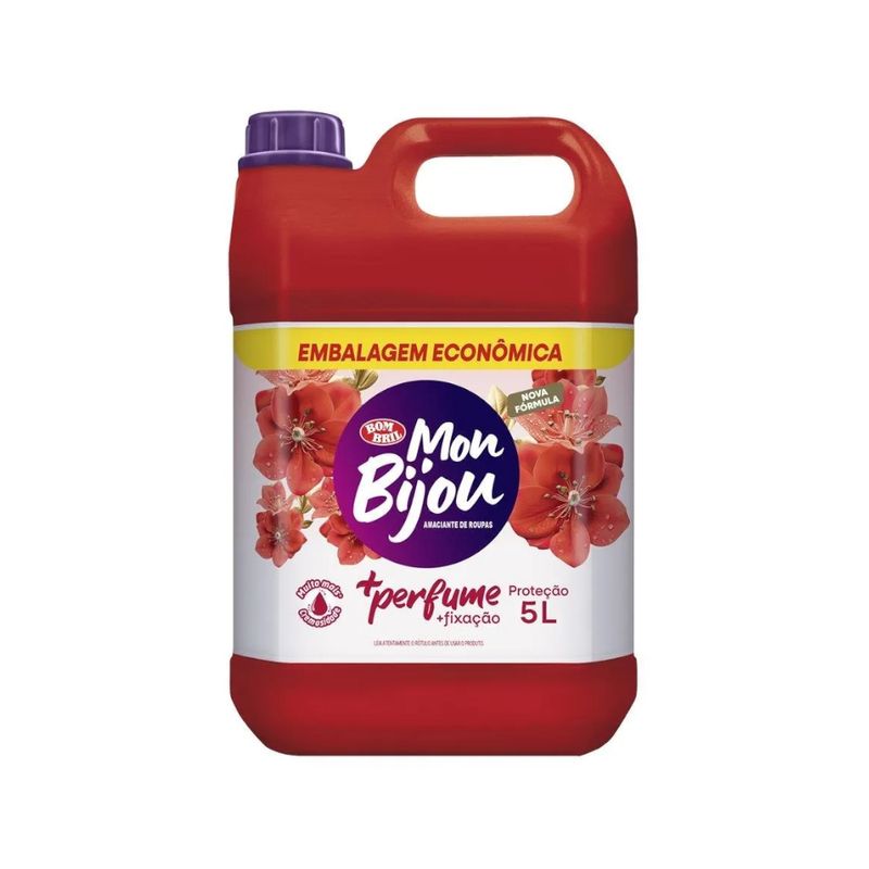 Amaciante de Roupa MON BIJOU + Perfume + ProteÃ§Ã£o Frasco 5L.jpg