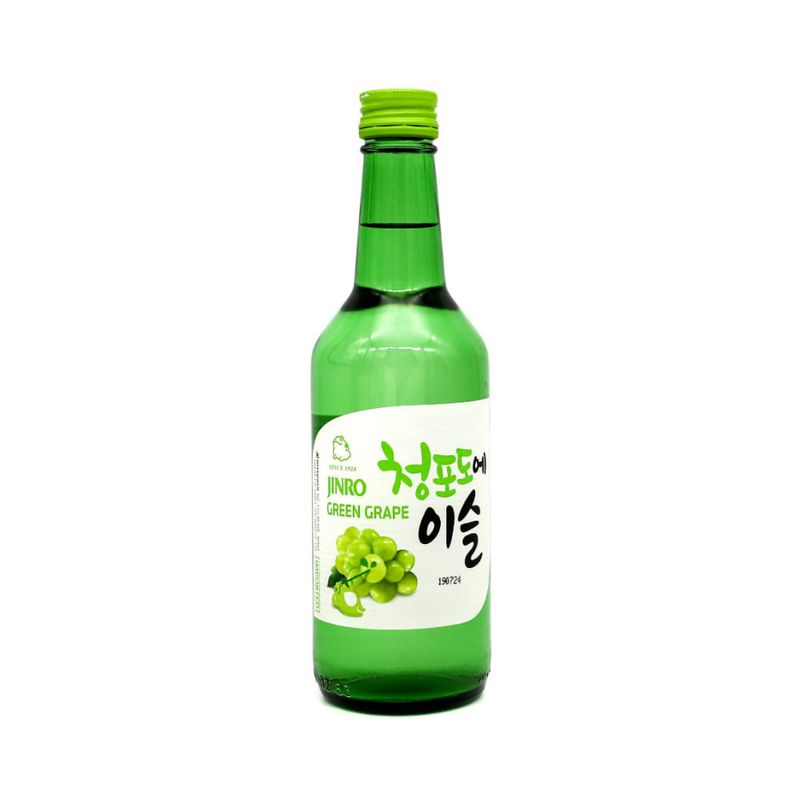 Bebida-Alcoolica-Coreana-JINRO-Uva-Verde-garrafa-360ml