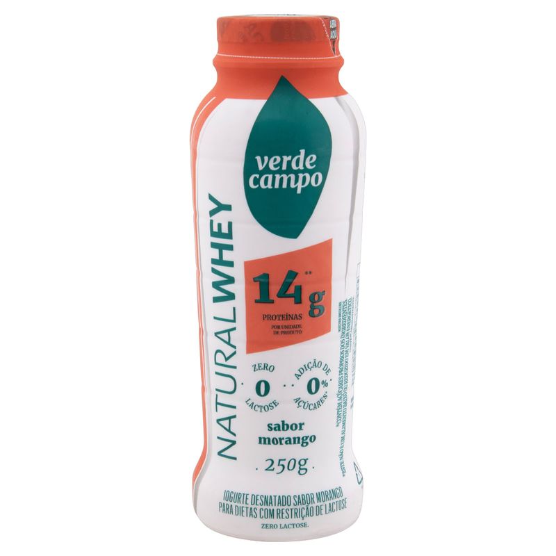 Iogurte-Desnatado-Zero-Lactose-Natural-Whey-14g-Protein-Sabor-Morango-Frasco-250g
